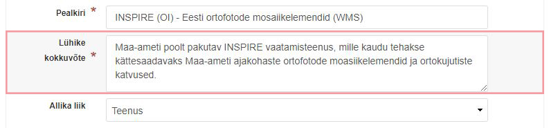 Lühike kokkuvõte